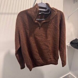 Men's Brooks Brothers Brown Wool quarter zip